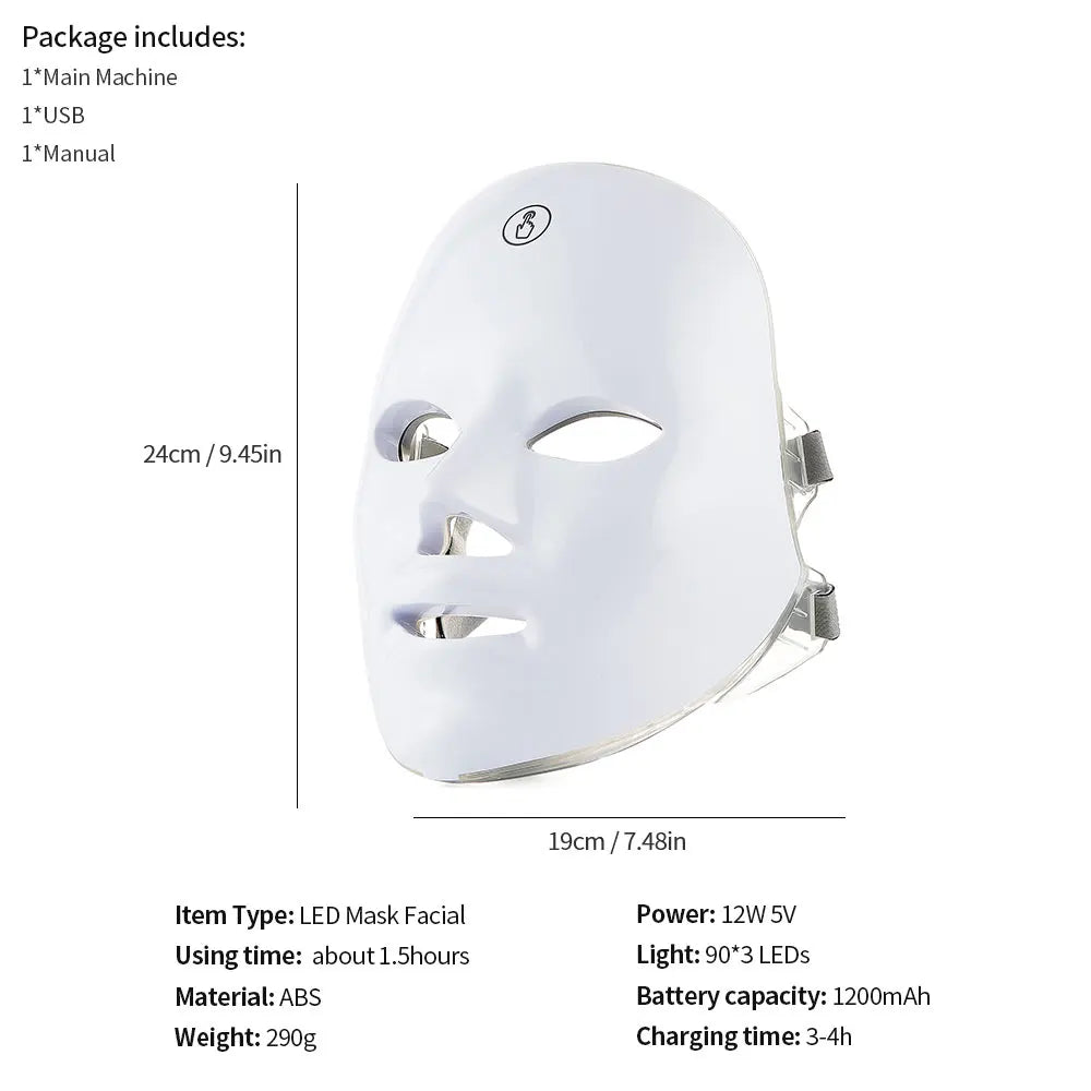 LED Face and Neck Mask