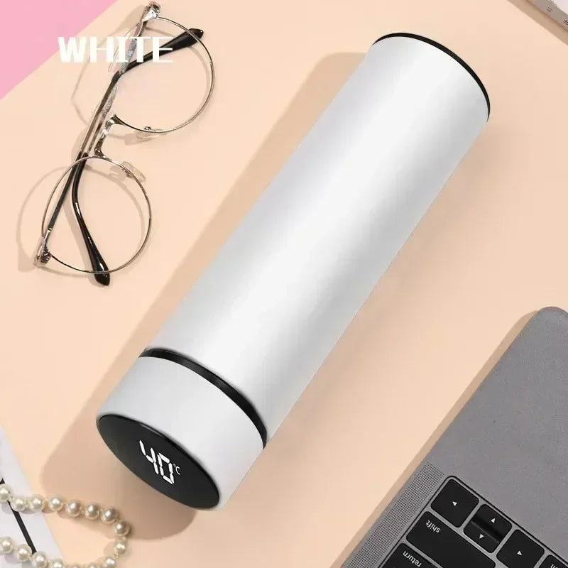 Stainless Steel Thermos Bottle with Digital Temperature Display
