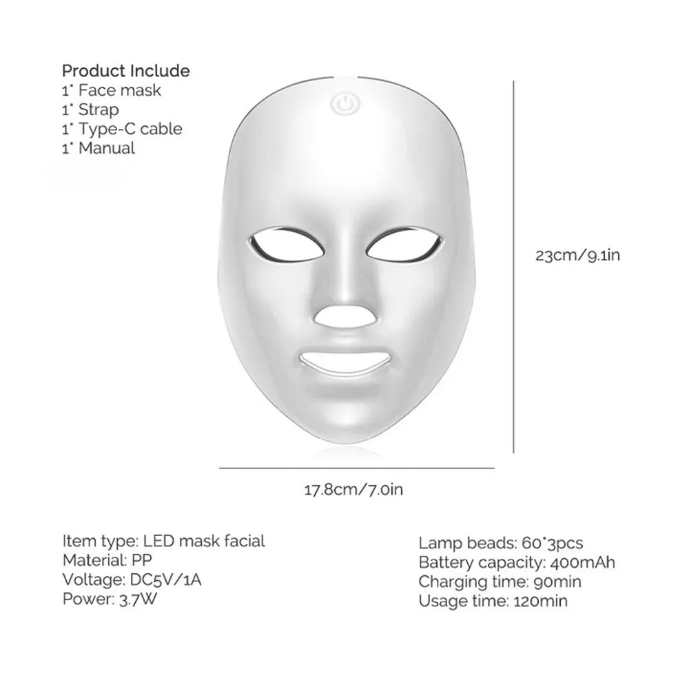 LED Face and Neck Mask