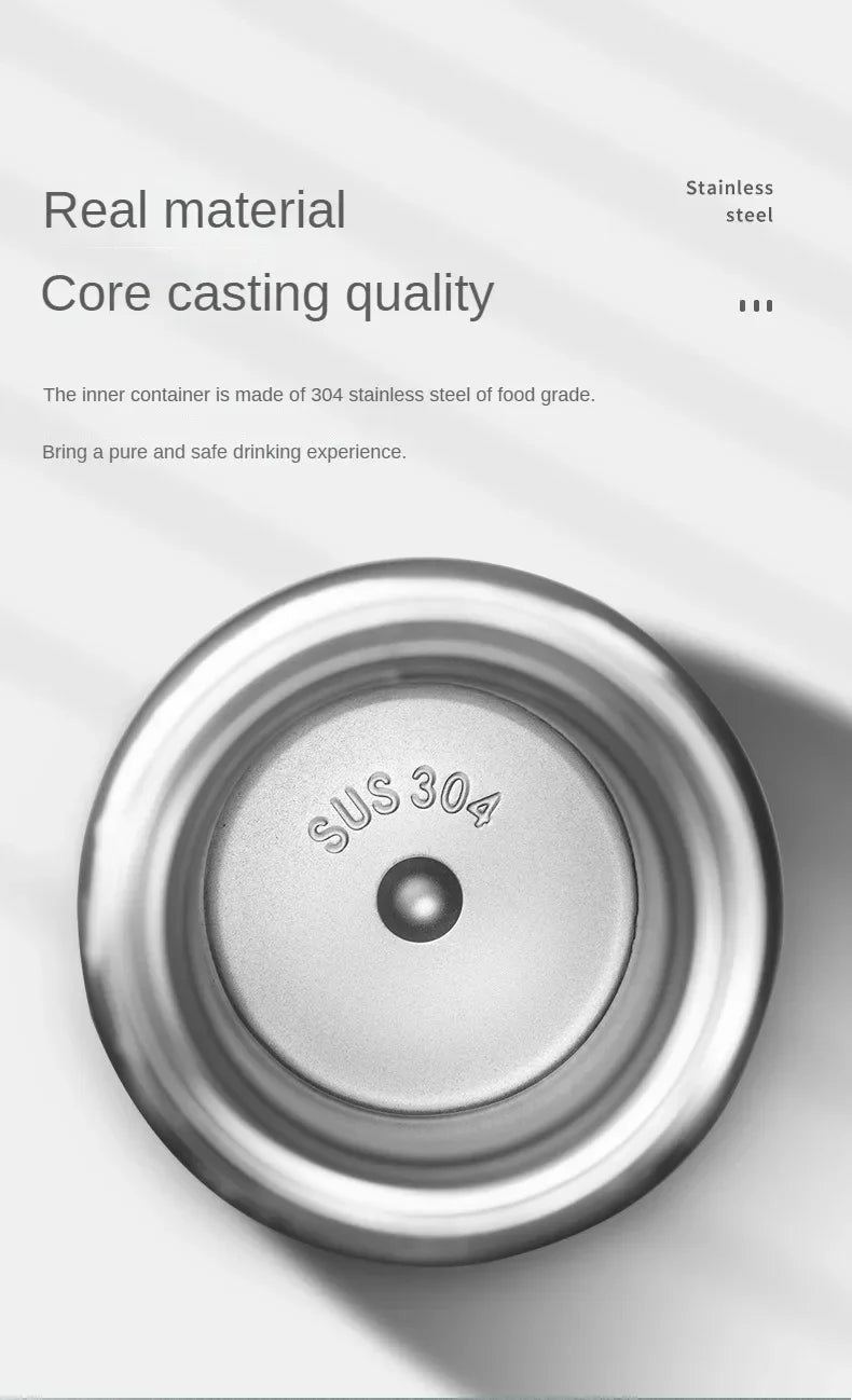 Stainless Steel Thermos Bottle with Digital Temperature Display