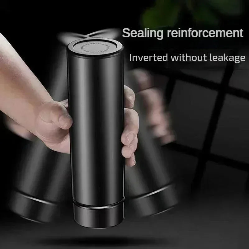 Stainless Steel Thermos Bottle with Digital Temperature Display