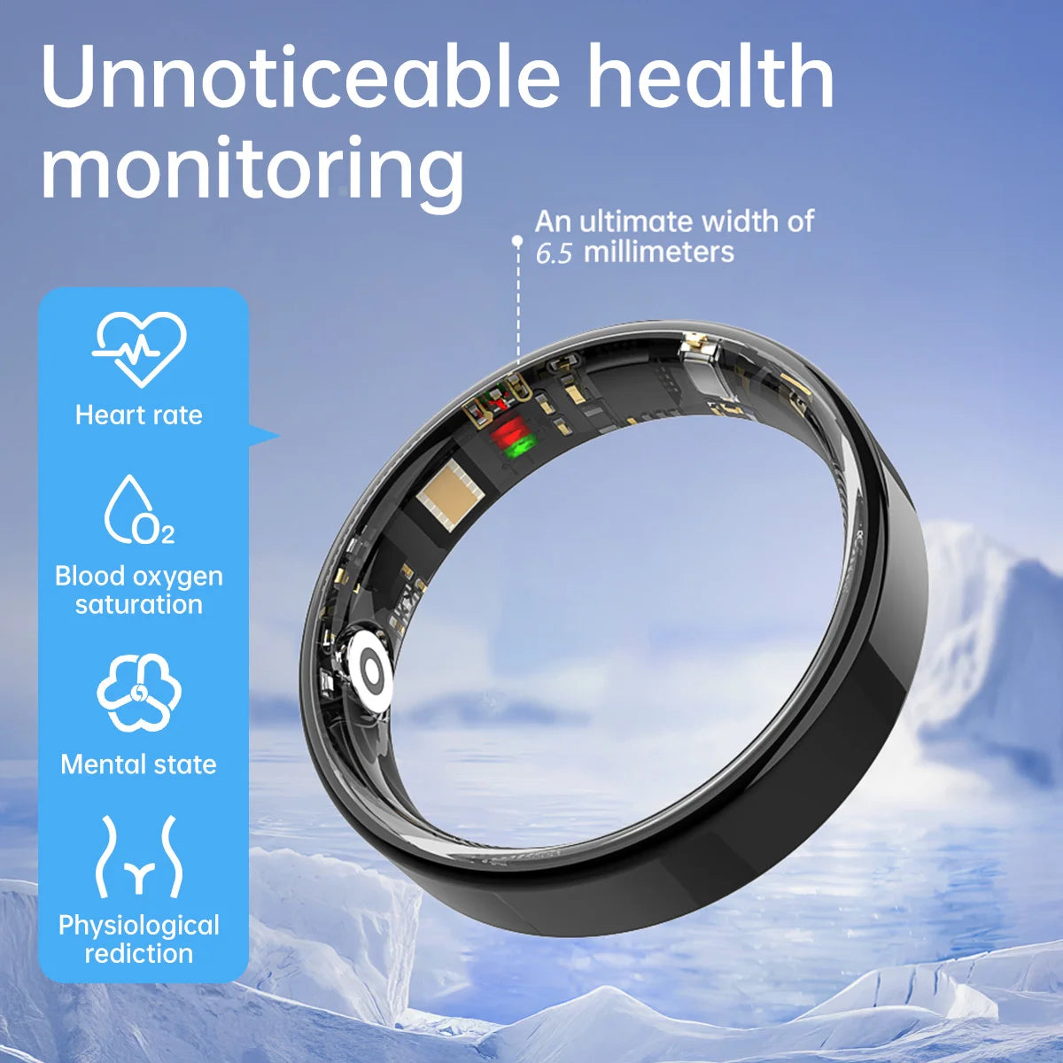 2025 Smart Ring Bluetooth Call Heart Rate Blood Pressure Monitor 5ATM Waterproof Health Ring Men Women for Xiaomi Gift